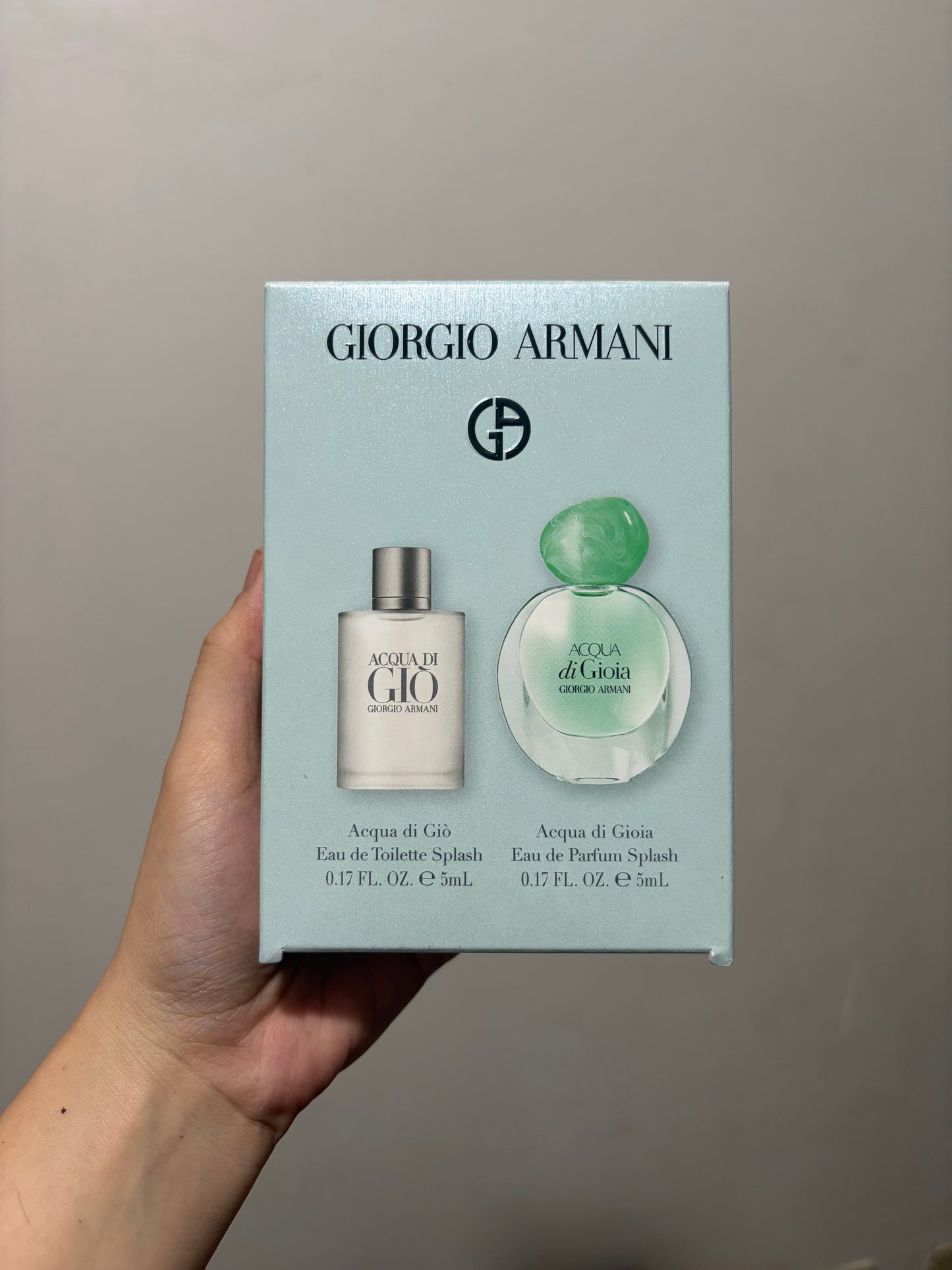 Giorgio Armani - Acqua di Gio 5ml mini + Acqua di Gioia 5ml mini (set)