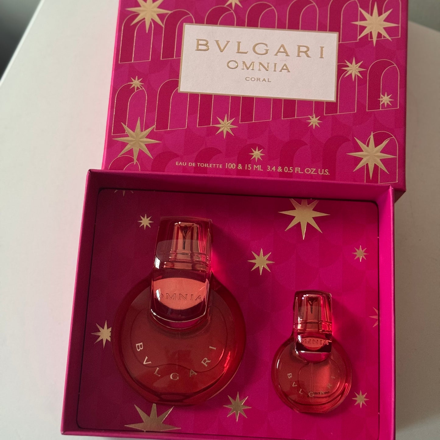 Bvlgari - Omnia Coral EDT 100ml+15ml set (full bottle)