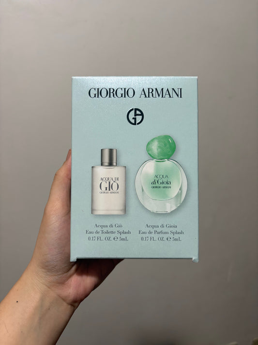 Giorgio Armani - Acqua di Gio 5ml mini + Acqua di Gioia 5ml mini (set)