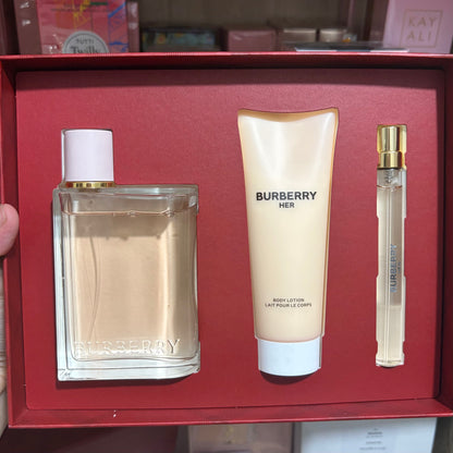 Burberry - Her EDP 100ml + 10ml EDP + 75ml lotion set (full bottle)