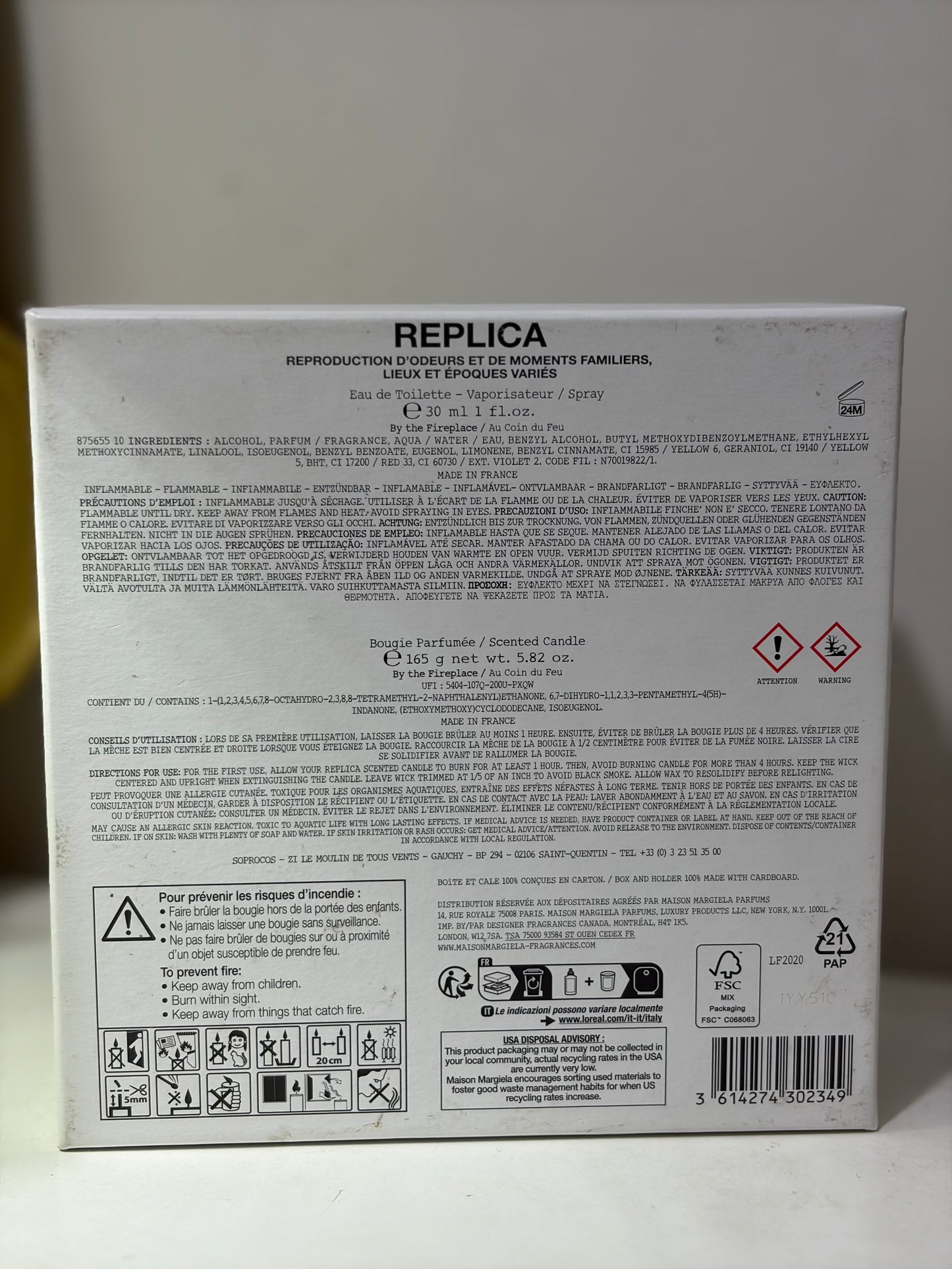 Maison Margiela Replica - By The Fireplace 30ml+165g scented candle