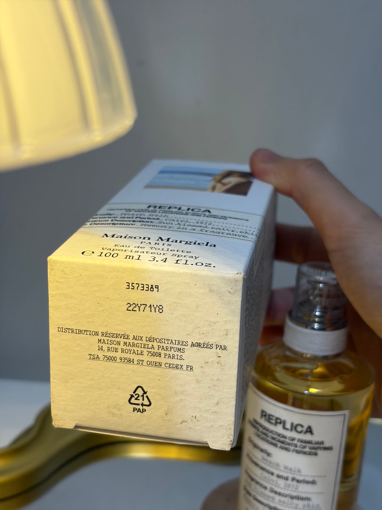 Maison Margiela Replica - Beach Walk 100ml unsealed box (full bottle)